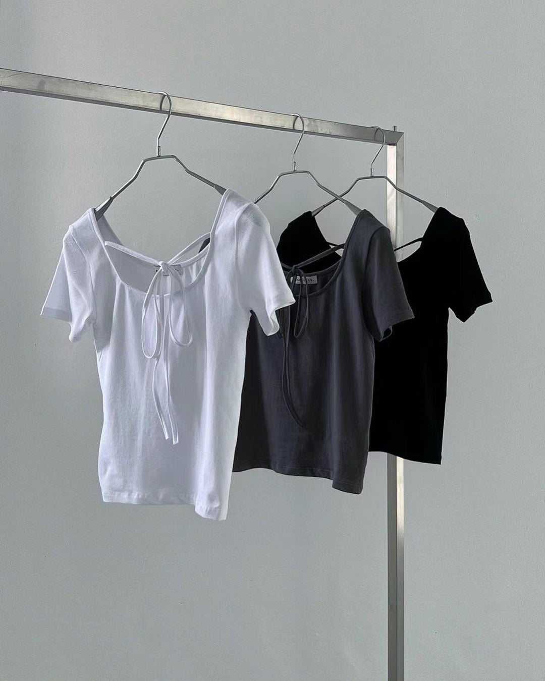 【Basic!】Strap Tee / 3 colors