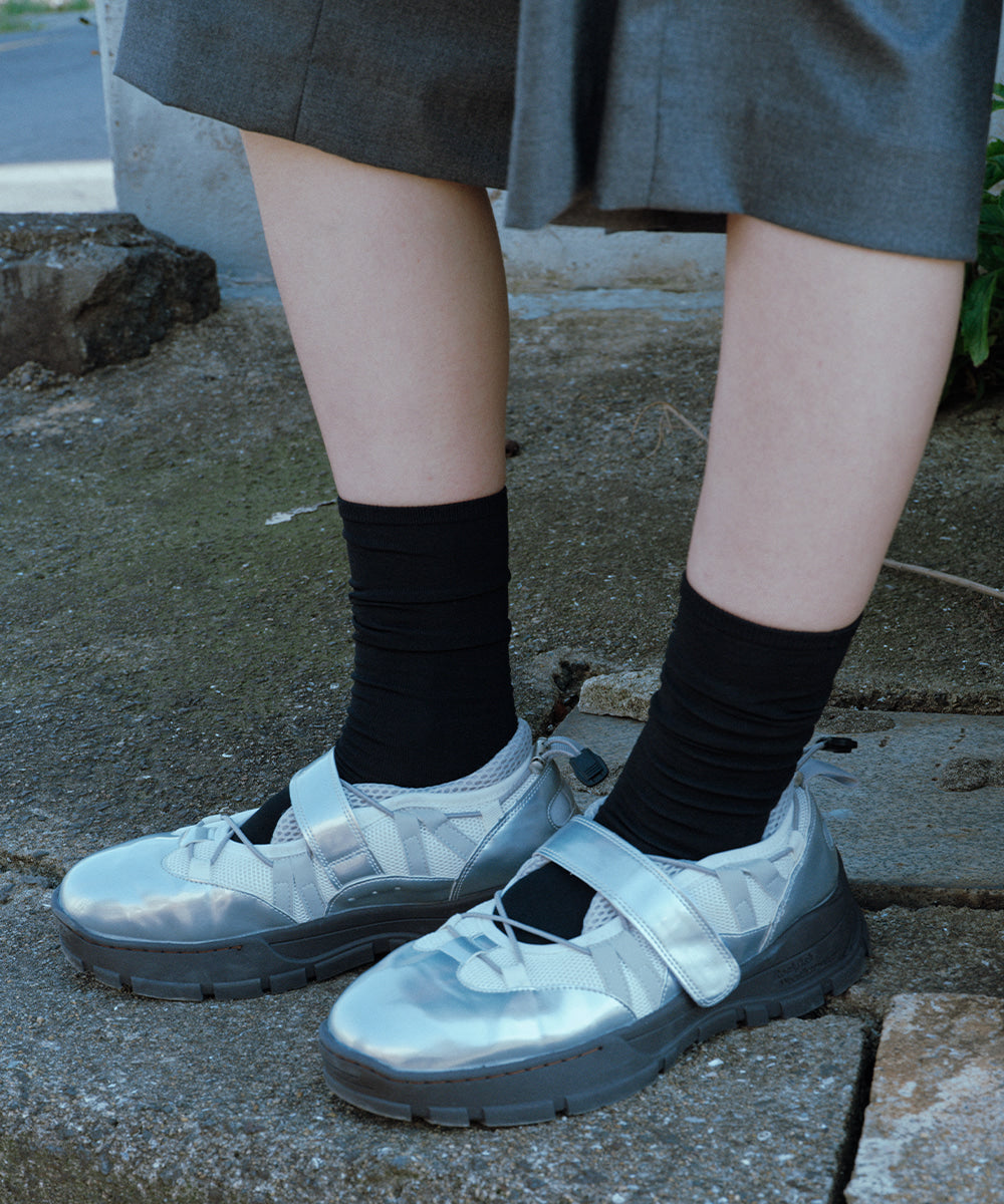 【Rockfish!】Bryn Velcro Sneakers (Mesh)- Silver