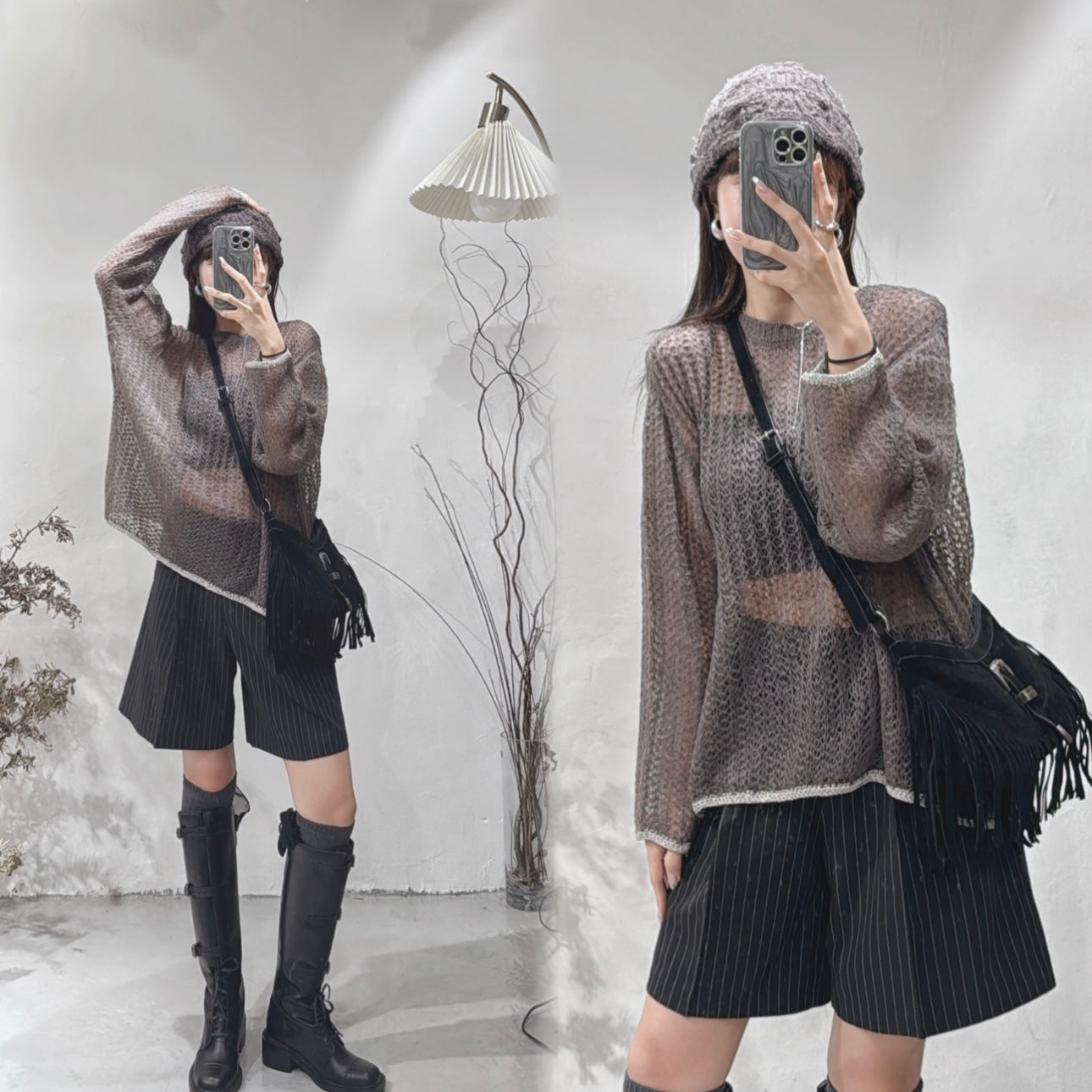 [直播92折適用!] Mohair comfy knit / brown