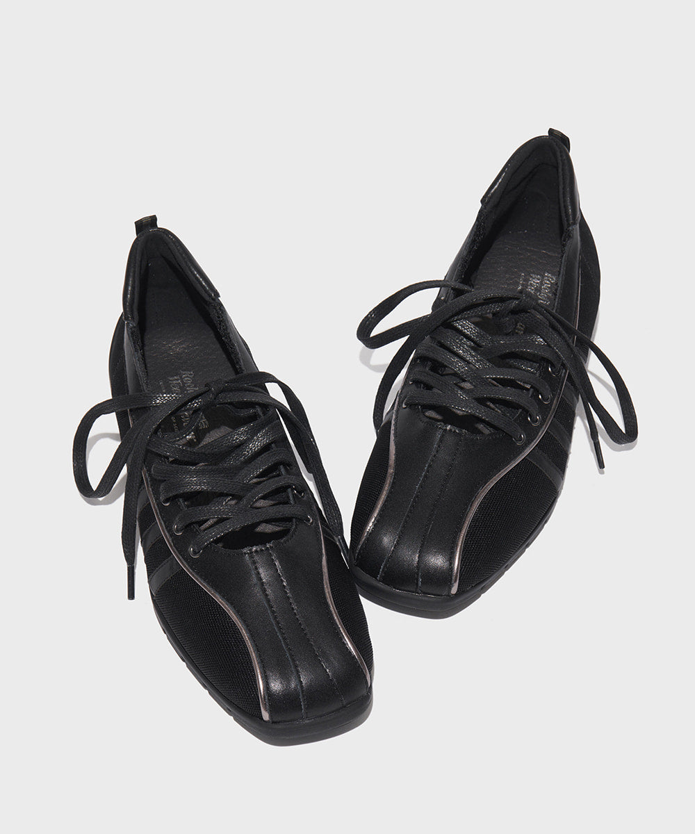 【Rockfish!】Bliss Laceup Sneakers - Black