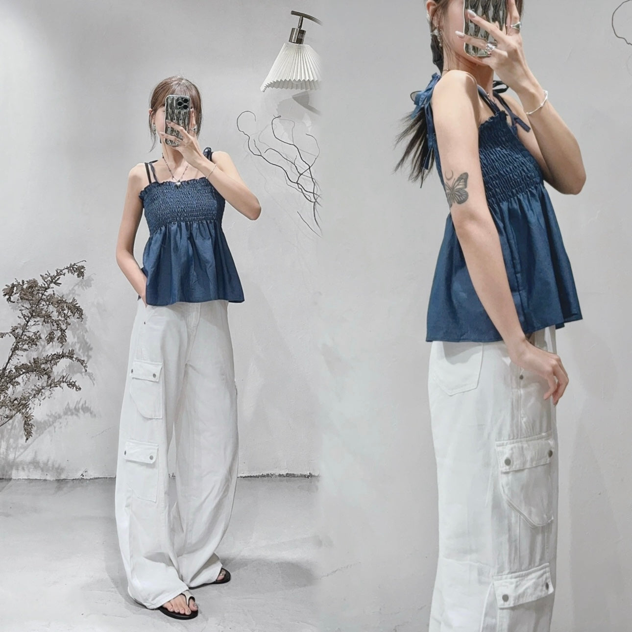 [ 很好搭！] Aeina top / denim