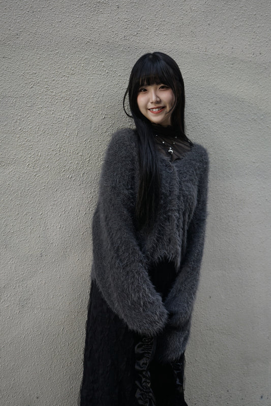 (X'MAS ESSENTIALS!🎄) Momo Outer/ charcoal