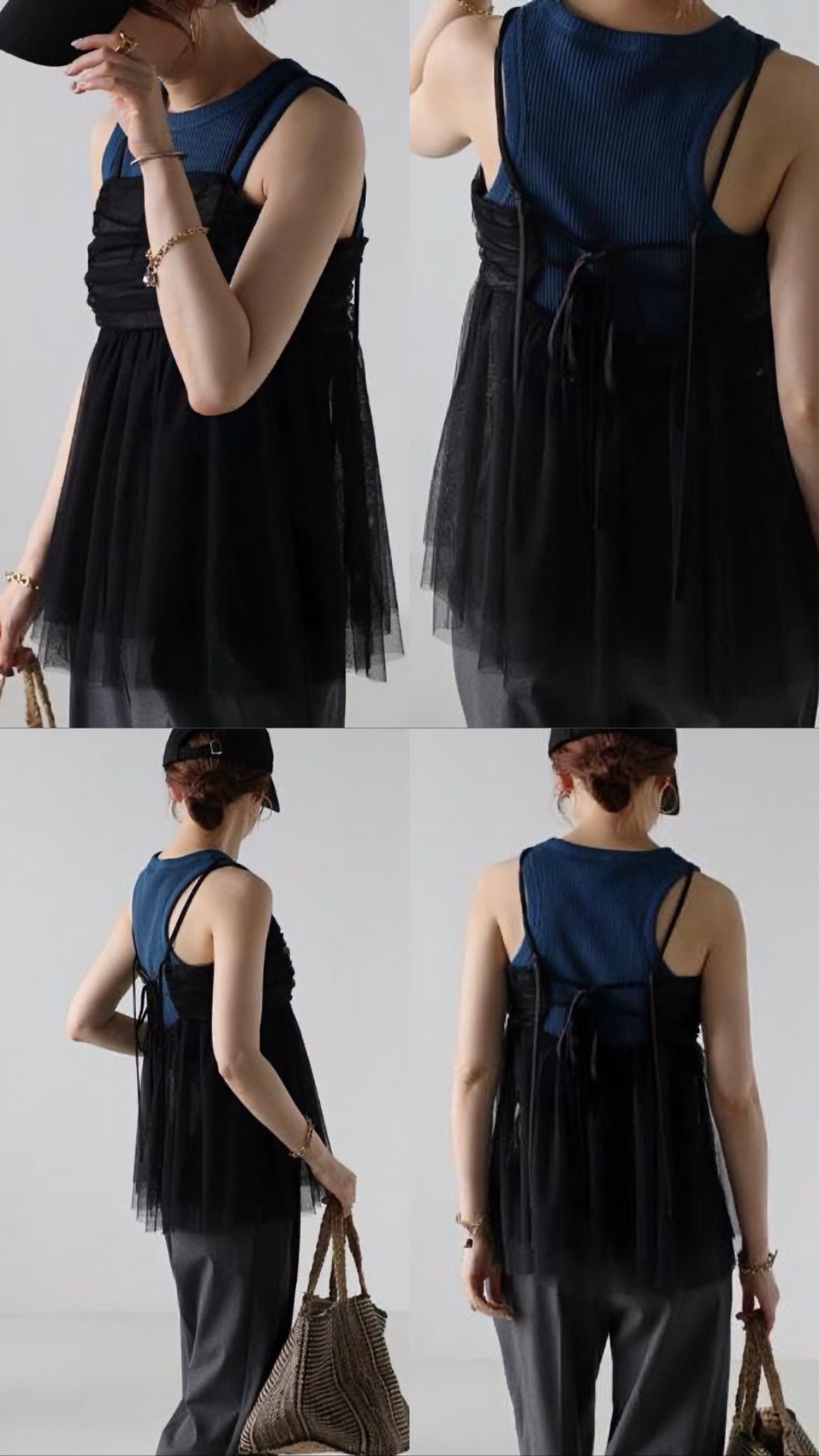 【早鳥價🥂預訂款！】Chiffon vest / black