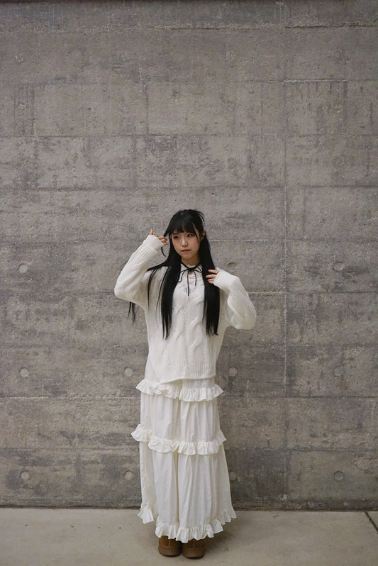 【🧧新年HAPPY價！】Flavia Knit/ white