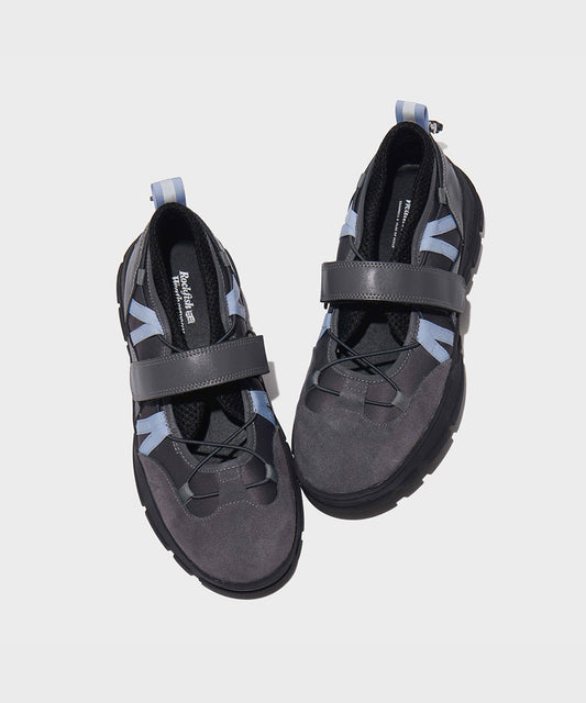 【Rockfish!】Bryn Velcro Sneakers - Dark Grey