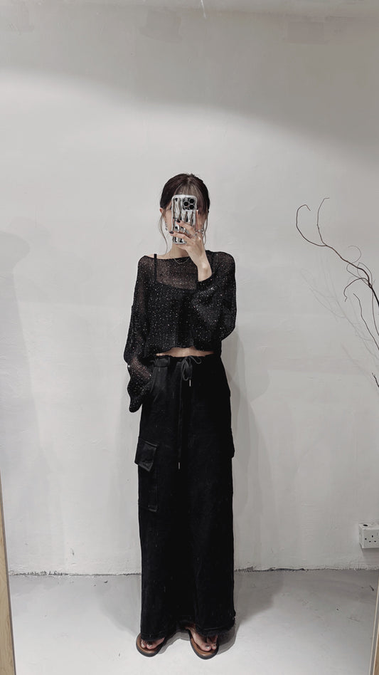 【店主PICKS!】Glitter top/ black