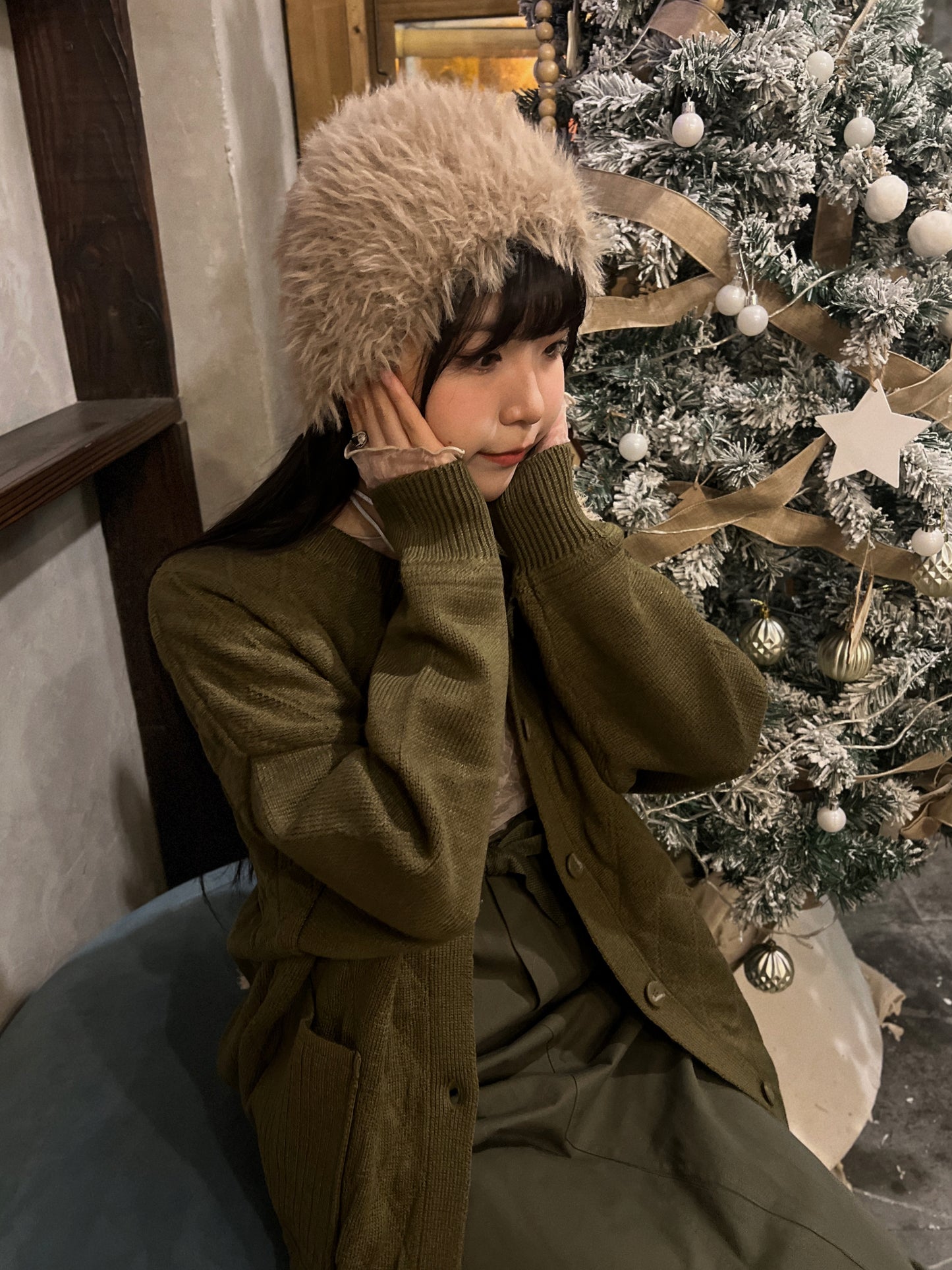 【完售即止！】Yooni outer/ olive