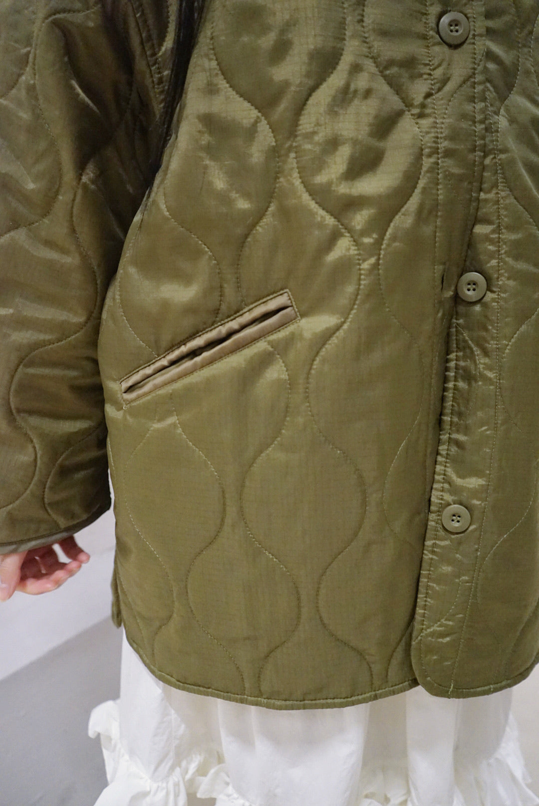 【日系感 UPUPUP!🎀】Padded worker jacket - Olive