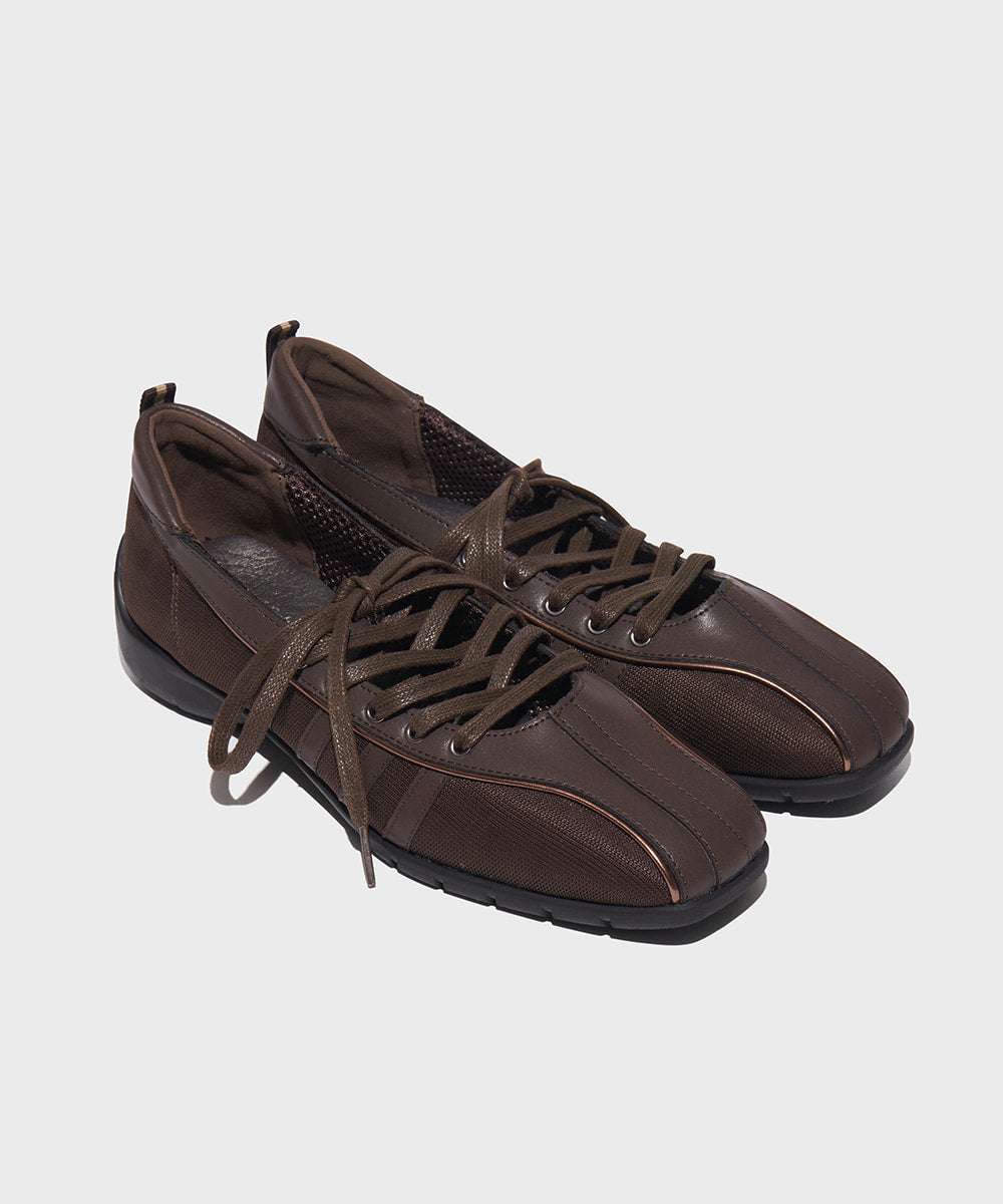 【Rockfish!】Bliss Laceup Sneakers - Choco