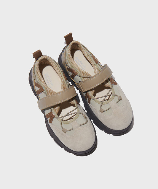 【Rockfish!】Bryn Velcro Sneakers - Beige