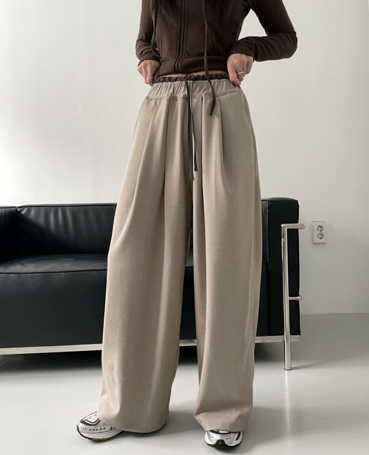 [今期愛褲！我兩色自留！] layered pants / 2 colors
