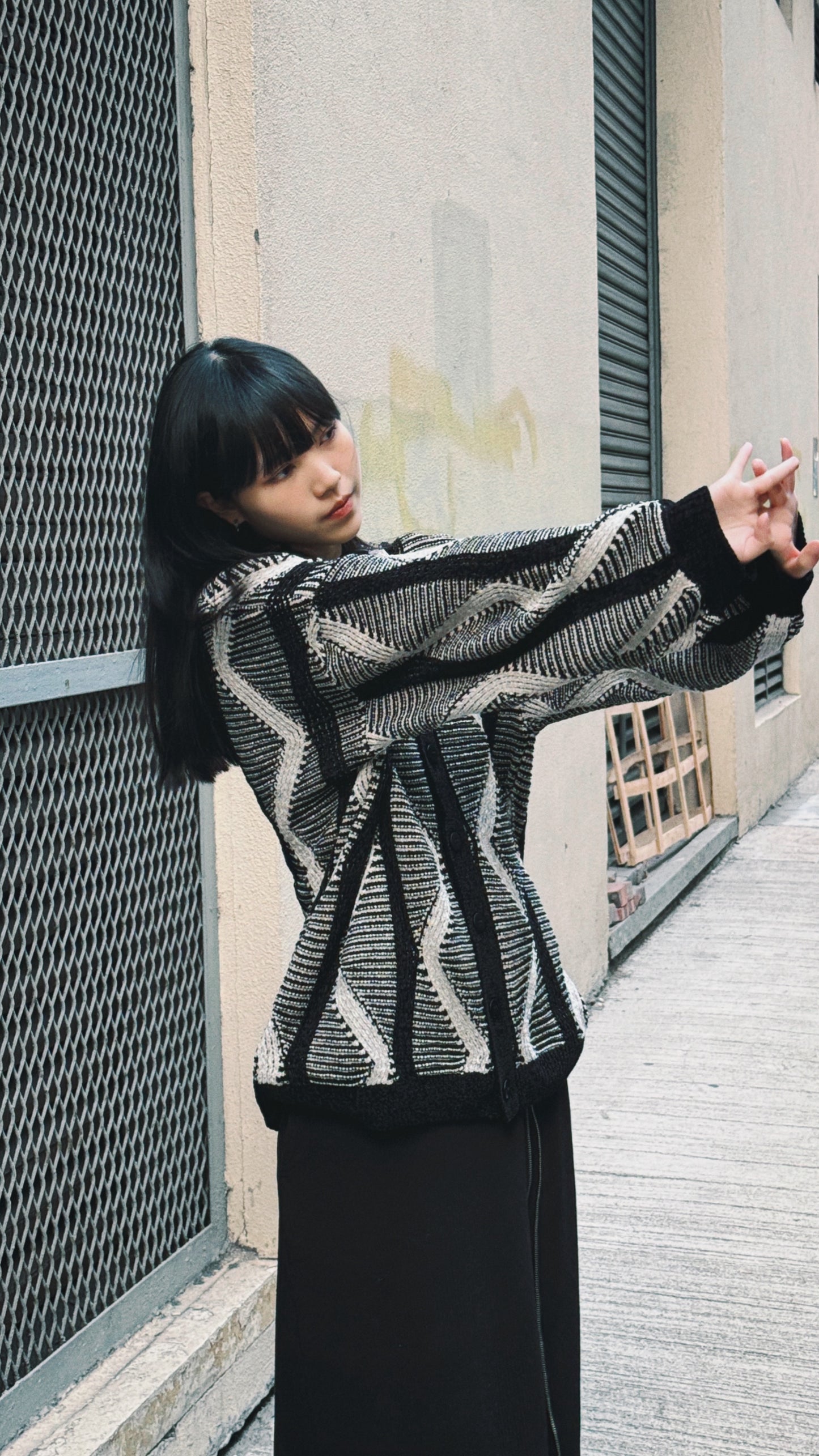 Geometric jacket / Black