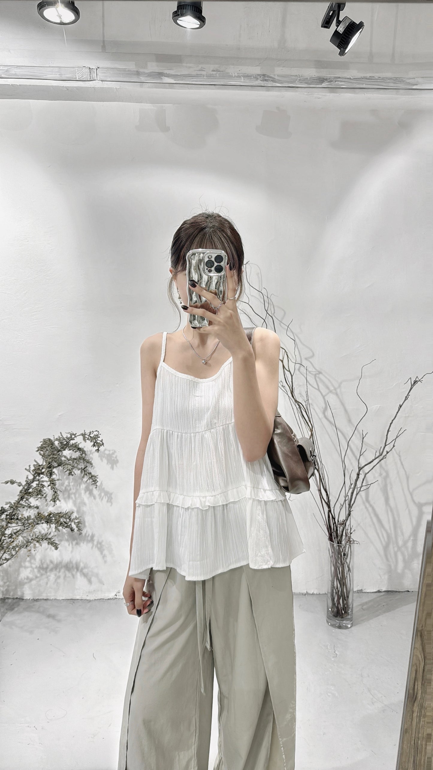 [ 大愛！] to summer sleeveless/ white
