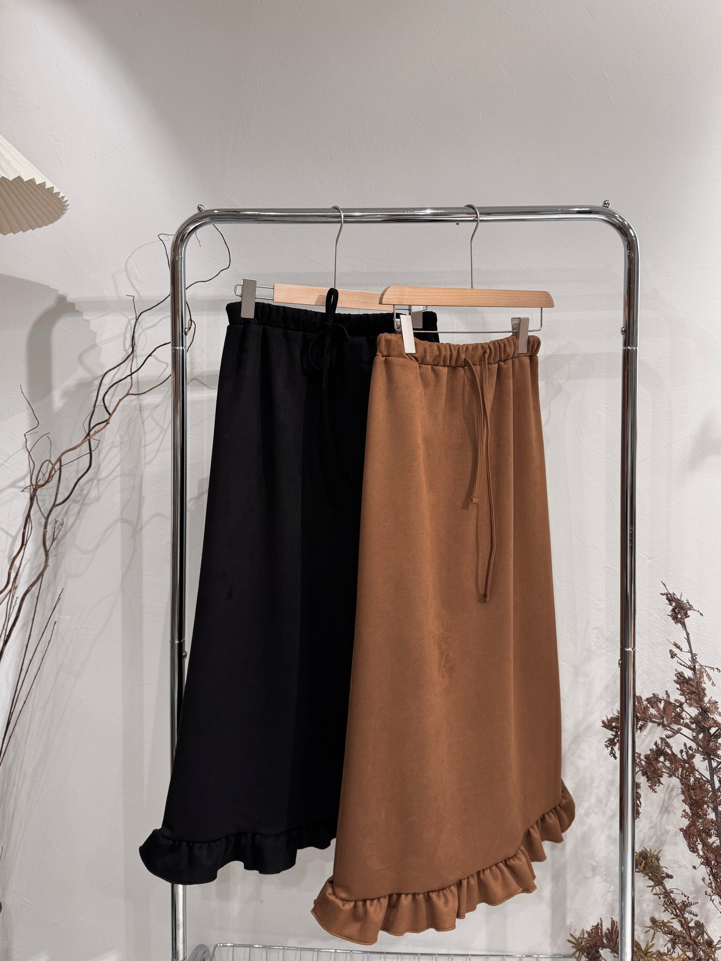 [ 直播92折適用!] suede skirt / 2 colors