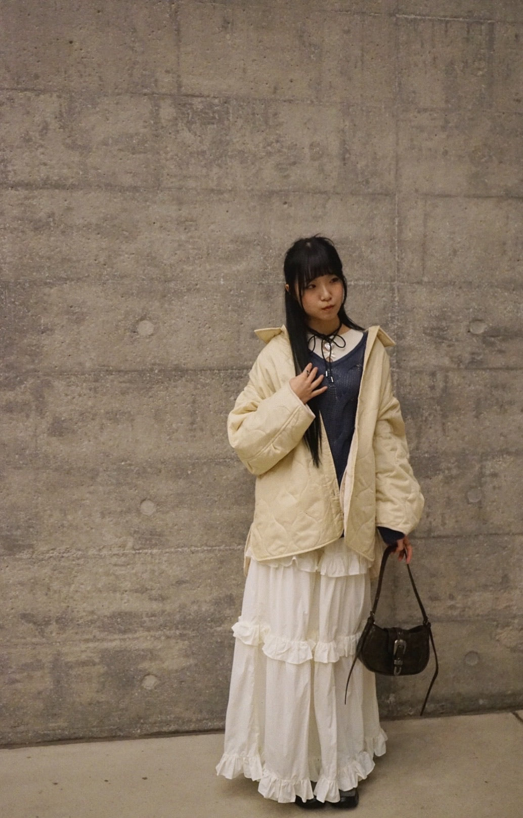 【日系感 UPUPUP!🎀】Padded worker jacket - Cream