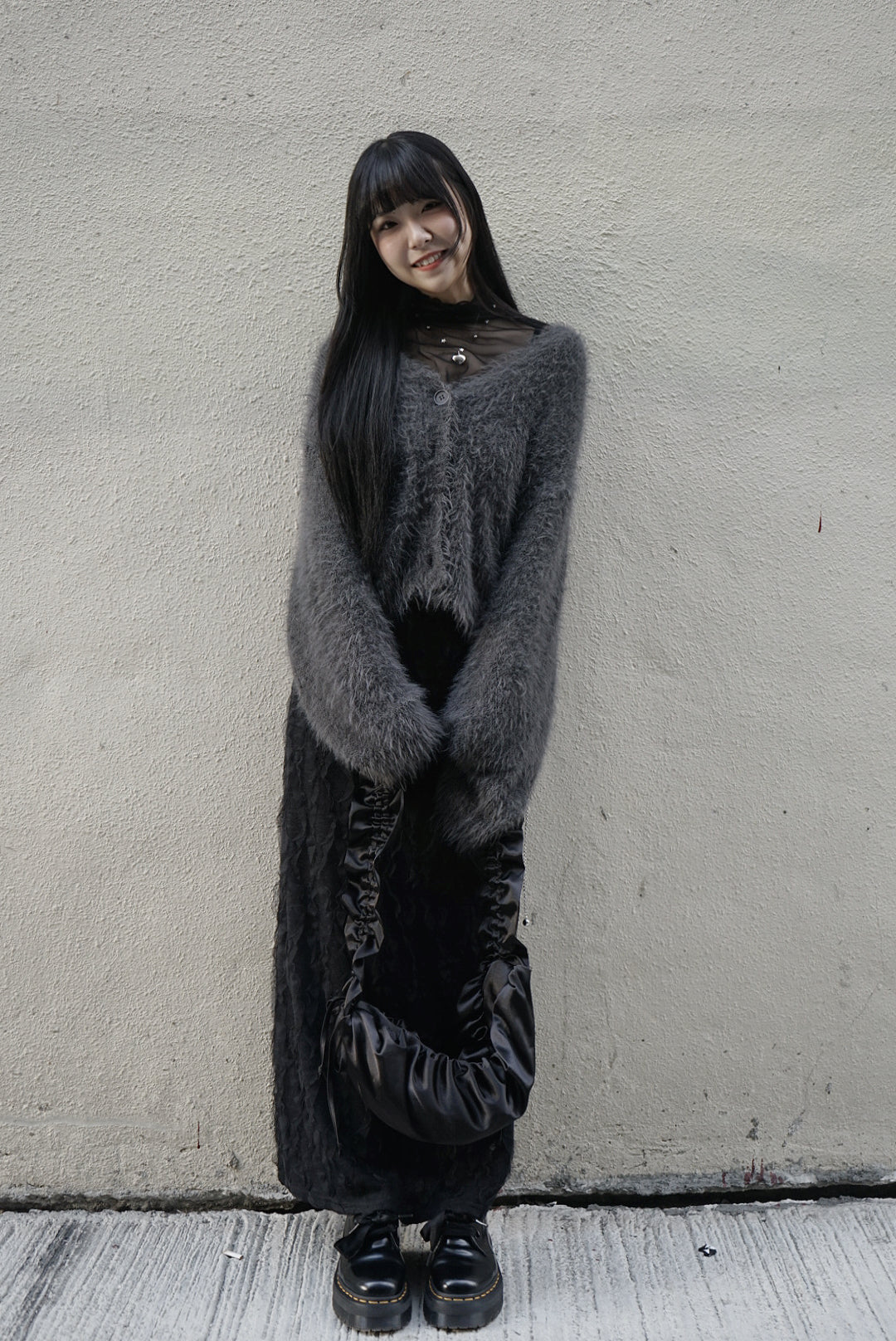 (X'MAS ESSENTIALS!🎄) Momo Outer/ charcoal