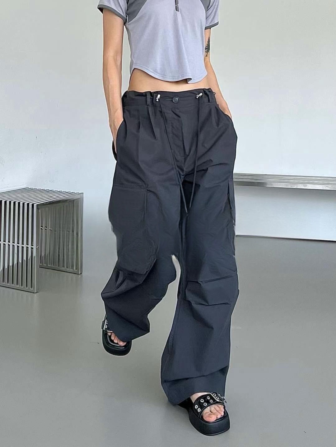 [小個子入！] Ripple pants/ charcoal