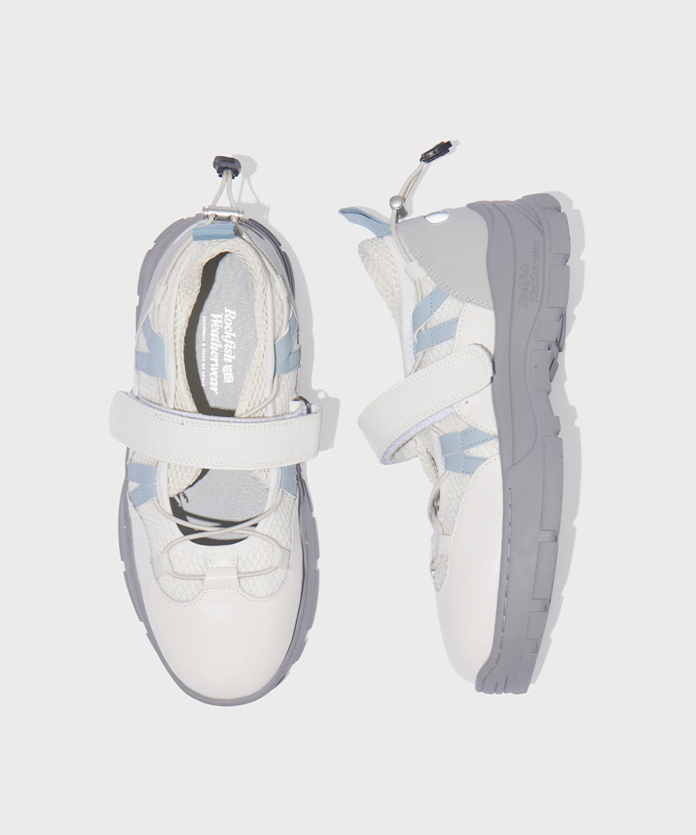 【Rockfish!】Bryn Velcro Sneakers (Mesh)- White