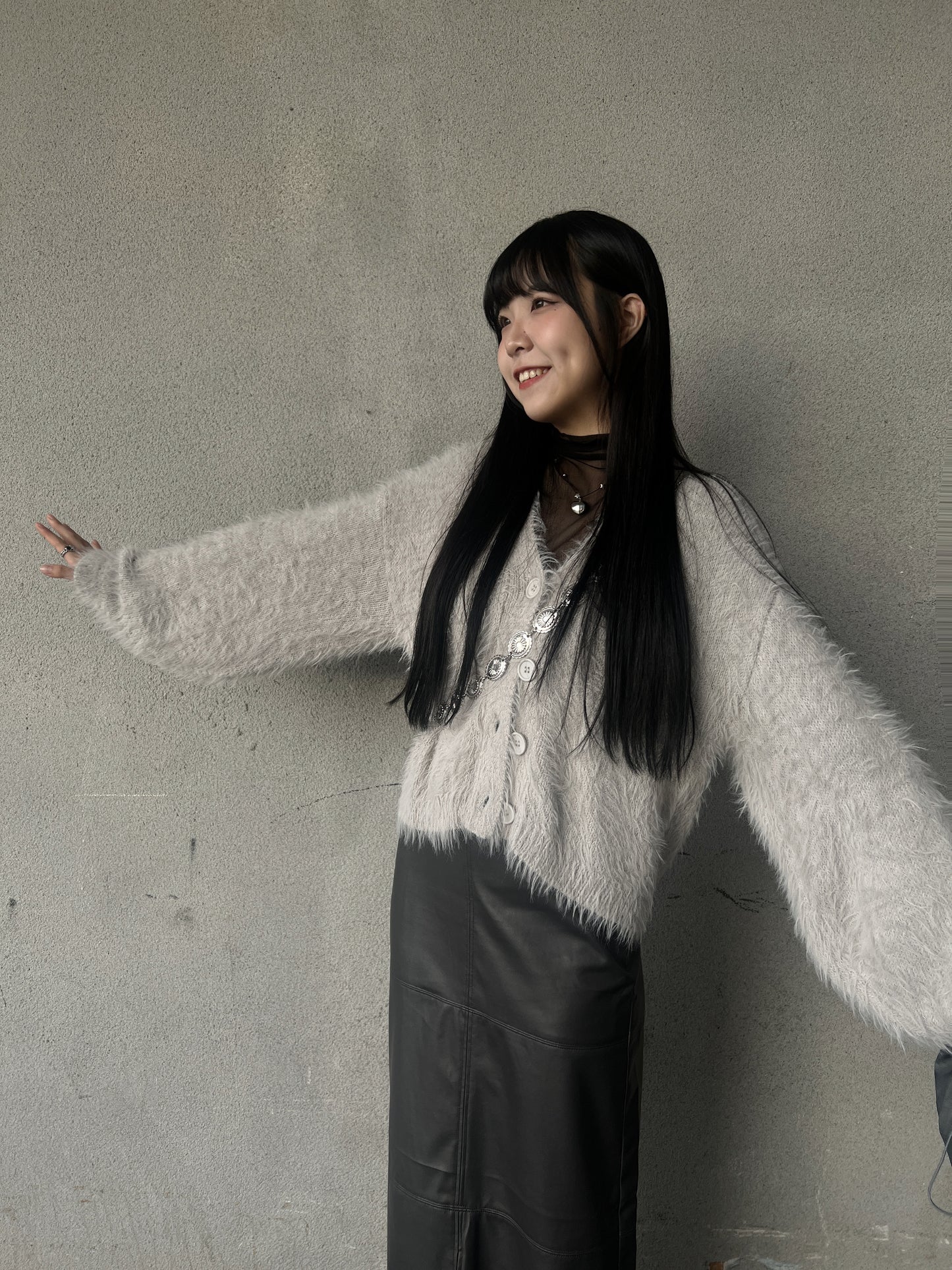 (X'MAS ESSENTIALS!🎄) Momo Outer/ grey