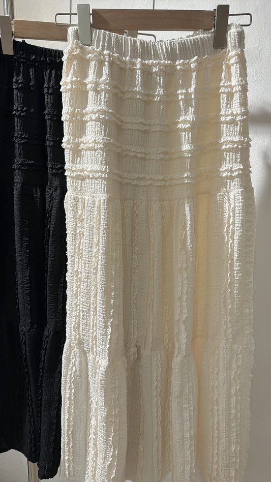 [ 小個子必入！] lace cake skirts / 2 colors