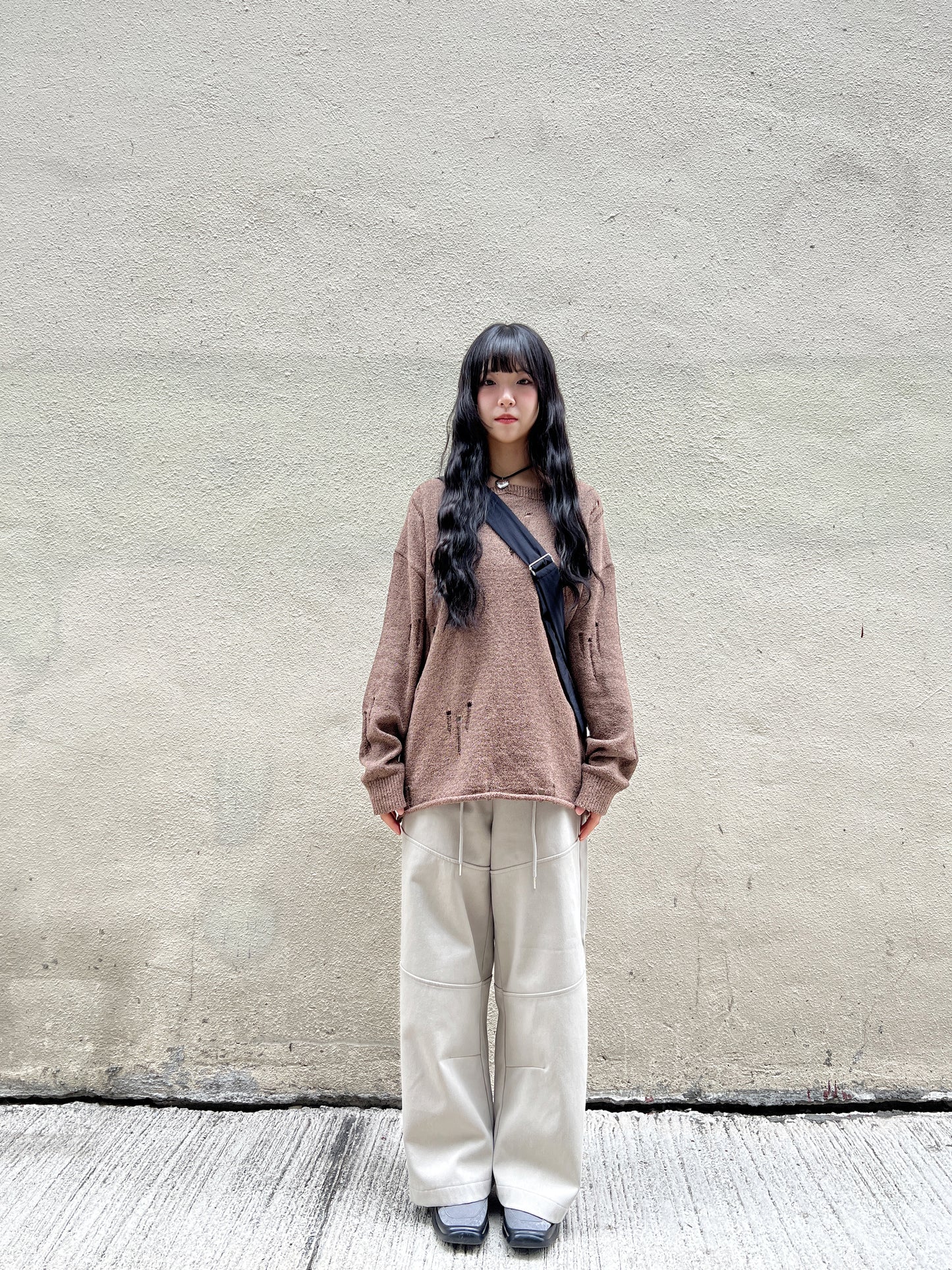 Grunge sweater / Brown