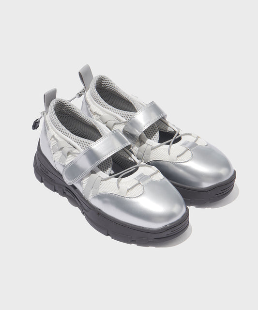 【Rockfish!】Bryn Velcro Sneakers (Mesh)- Silver