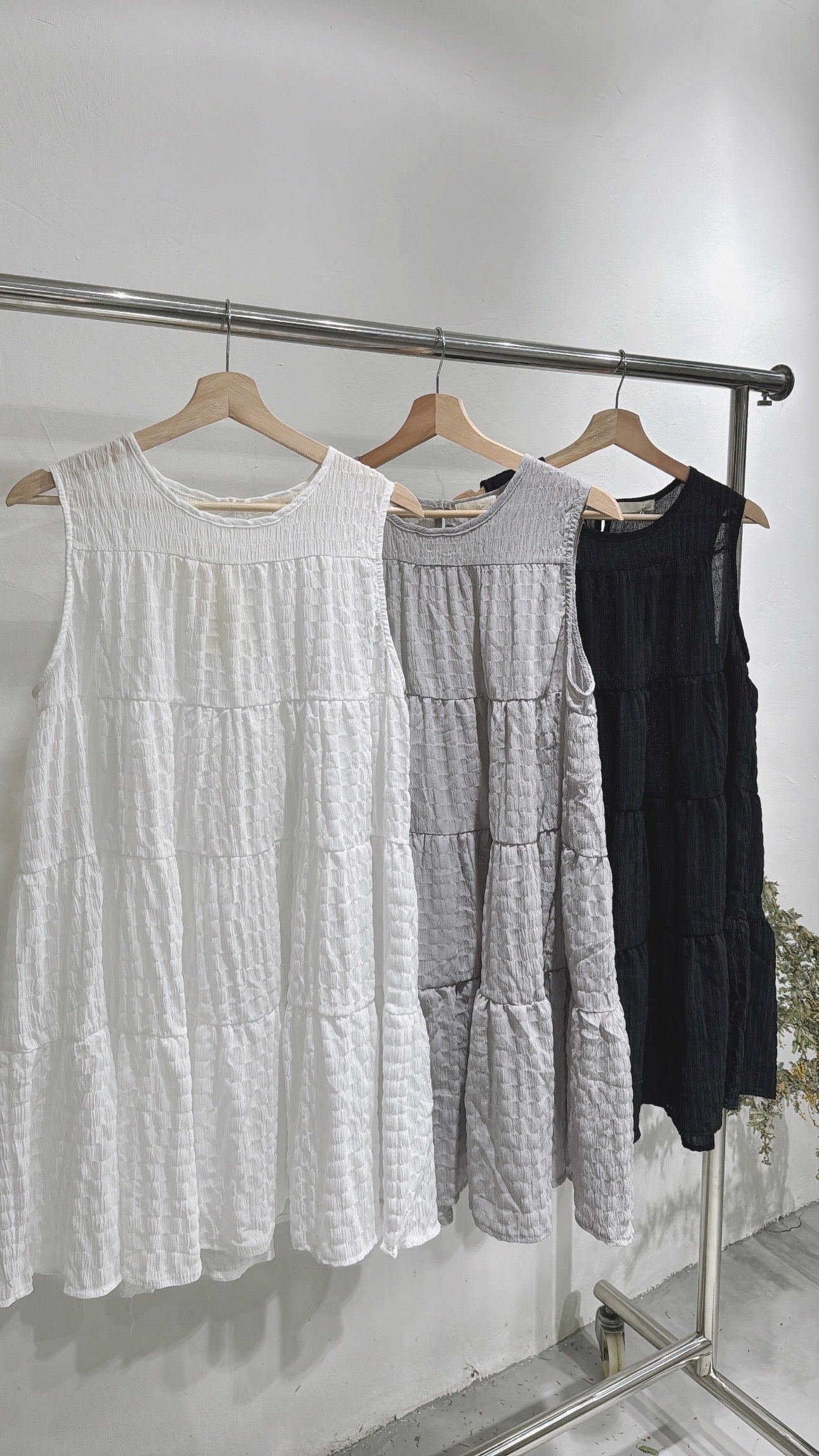 【new!】cake layered top/ white (long ver.)