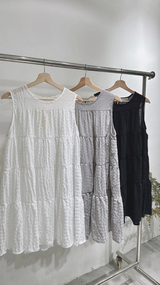【new!】cake layered top/ white (long ver.)