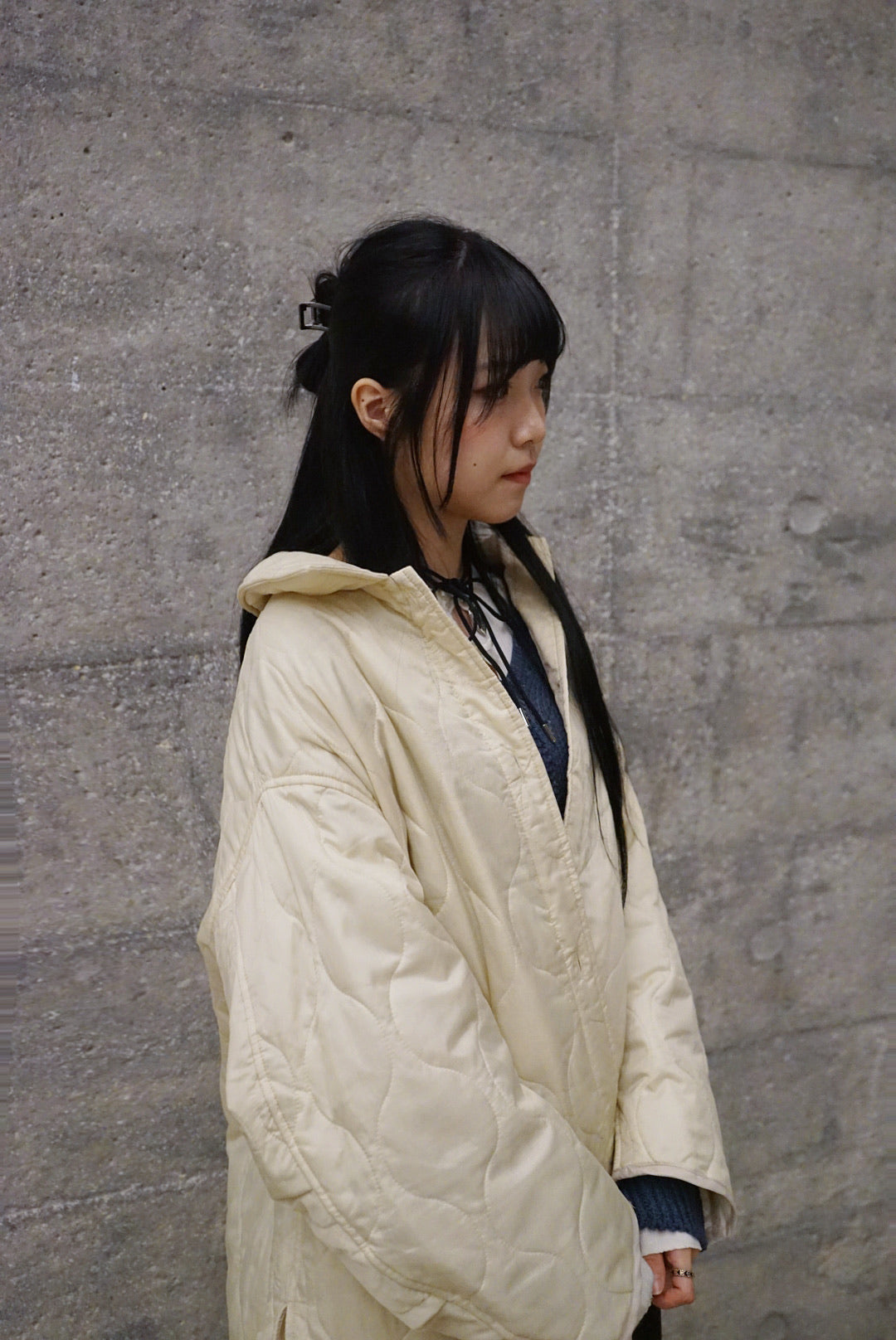 【日系感 UPUPUP!🎀】Padded worker jacket - Cream