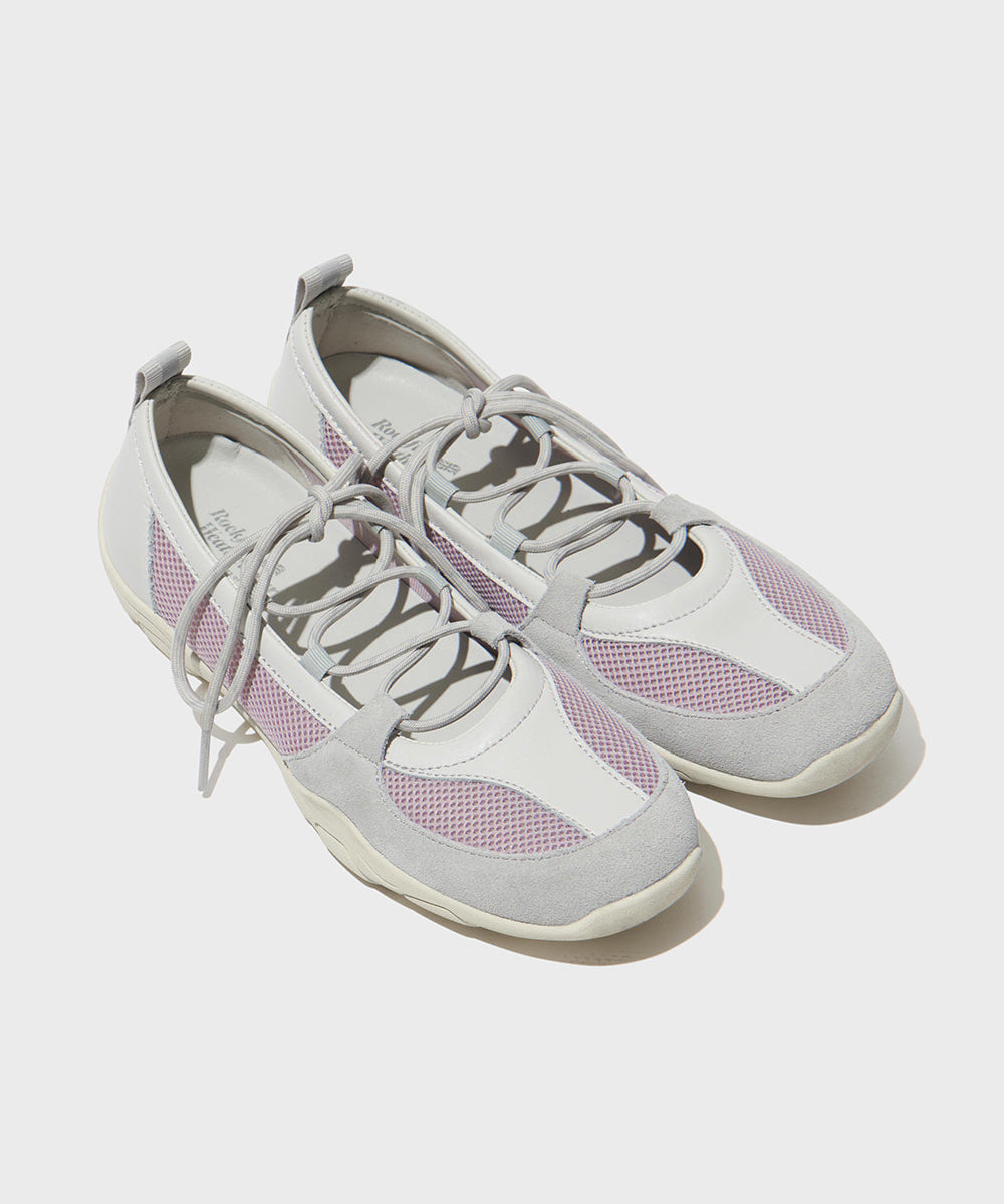 【Rockfish!】Nicole Laceup Sneakers - Ash Lavender