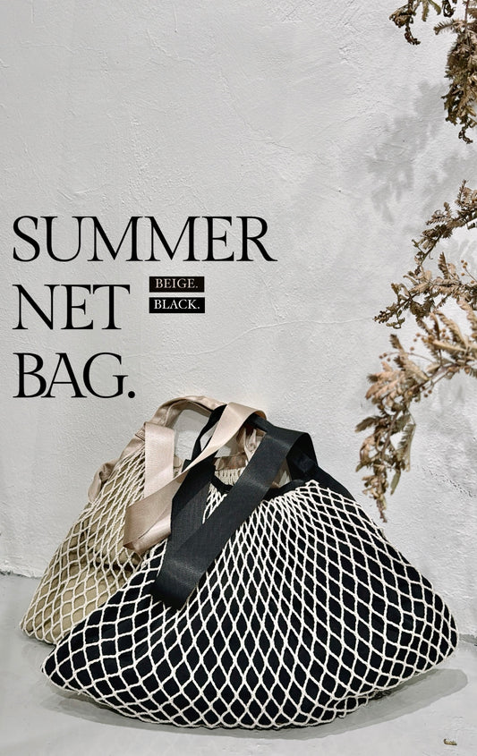 [ 超夏日網袋！有啪鈕！] Summer net bag/ 2 colors