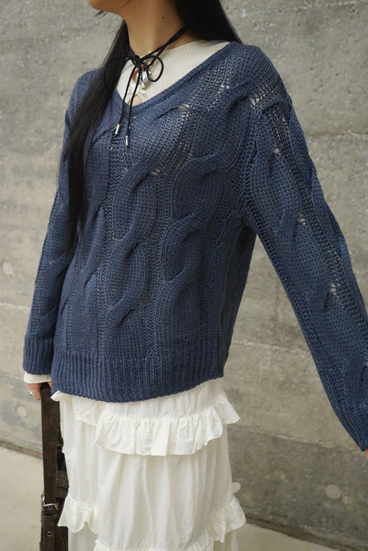 【🧧新年HAPPY價！】 Flavia Knit/ Blue