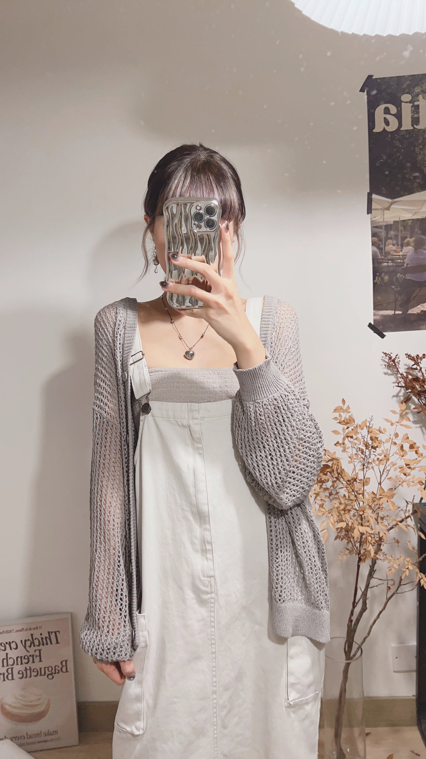 nila net cardigan/ 4 colors