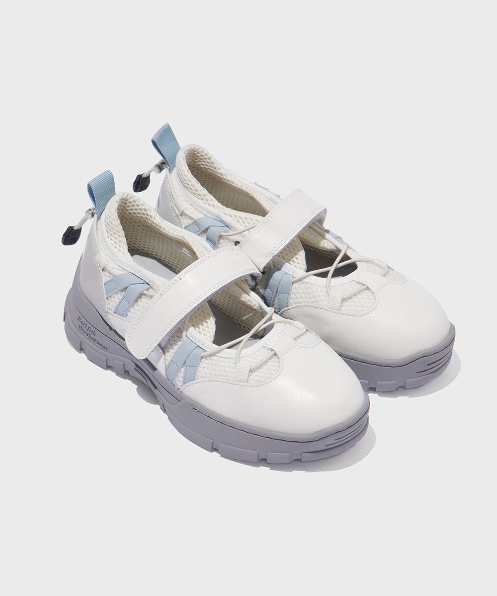 【Rockfish!】Bryn Velcro Sneakers (Mesh)- White