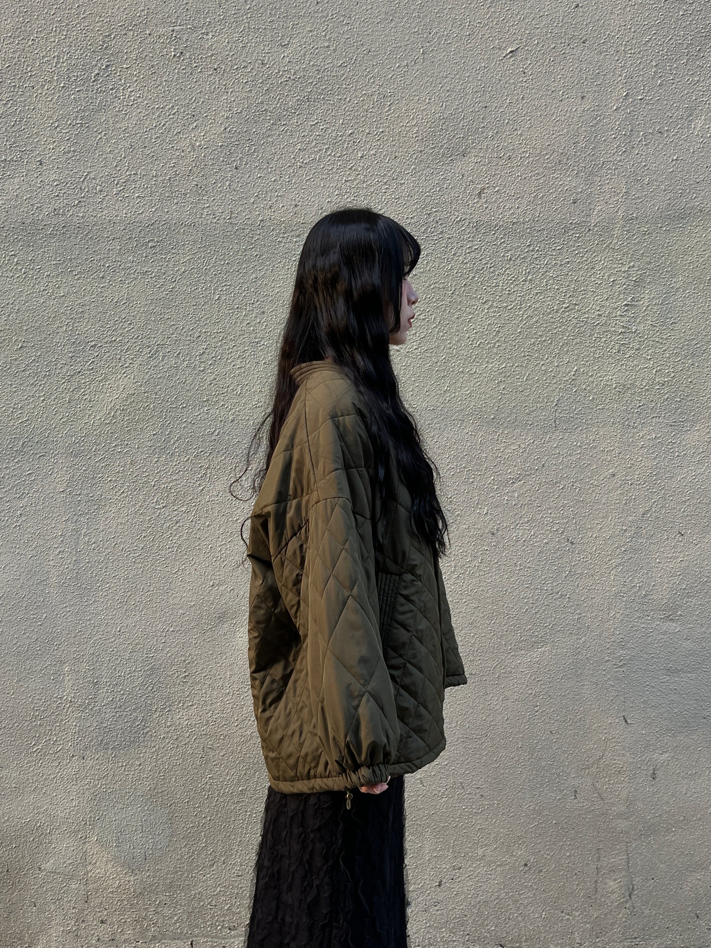 Kimono padded jacket / Green