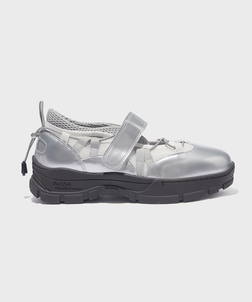 【Rockfish!】Bryn Velcro Sneakers (Mesh)- Silver