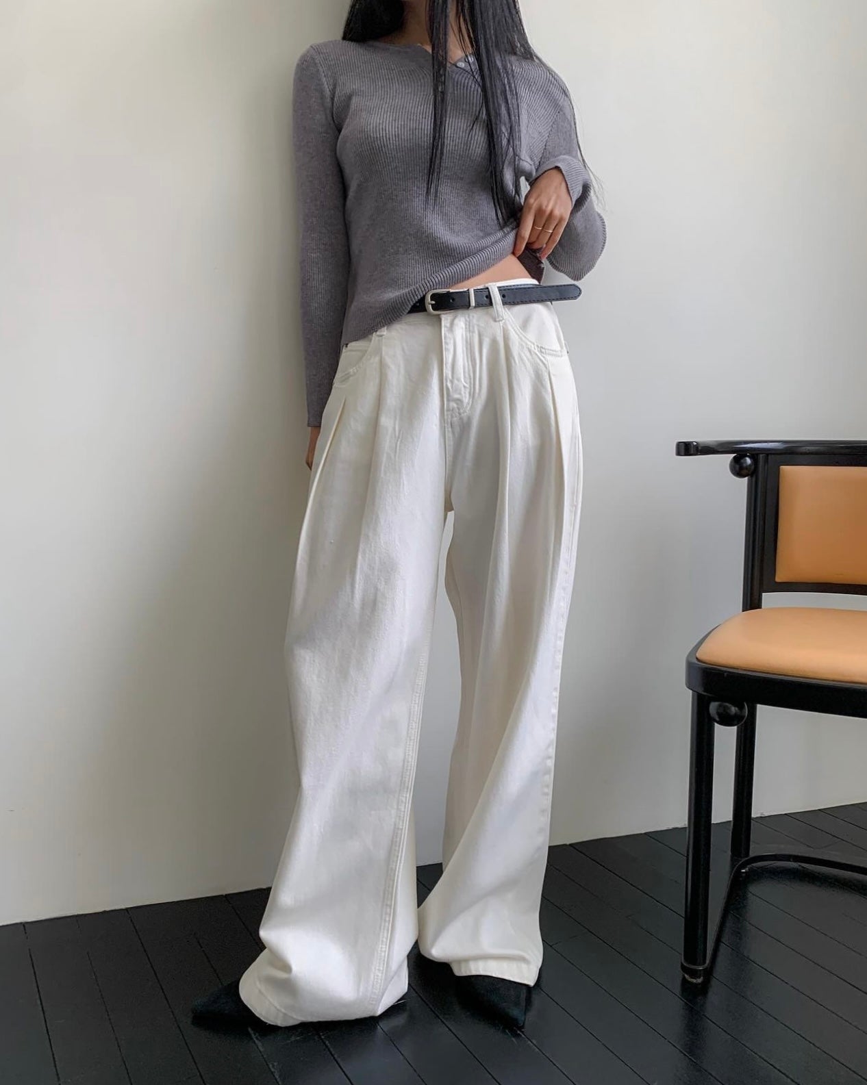 [ 必必必必入手超正版型褲子！] Ann Denim Jeans / ivory