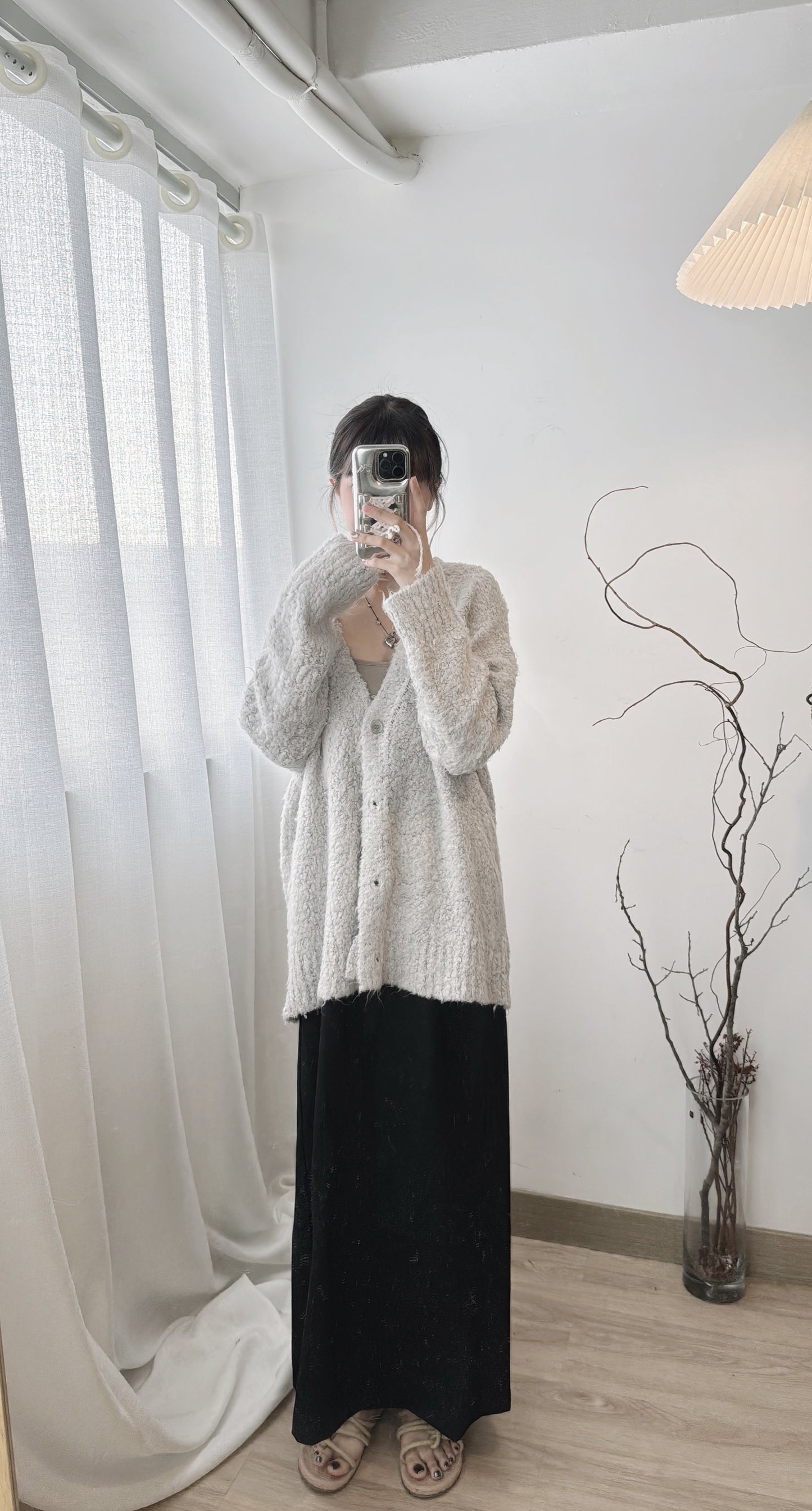 【🎉新年日系感up！】 Freya Momo Outer 🐋/ Grey