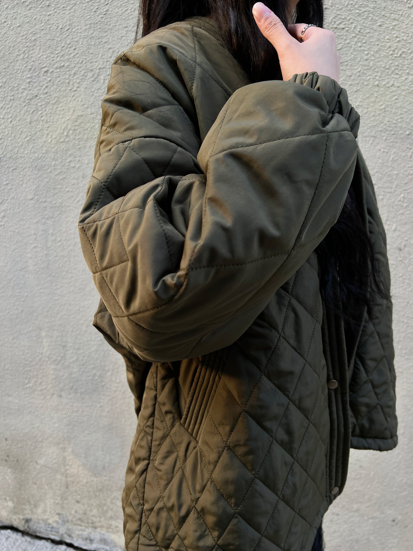 Kimono padded jacket / Green