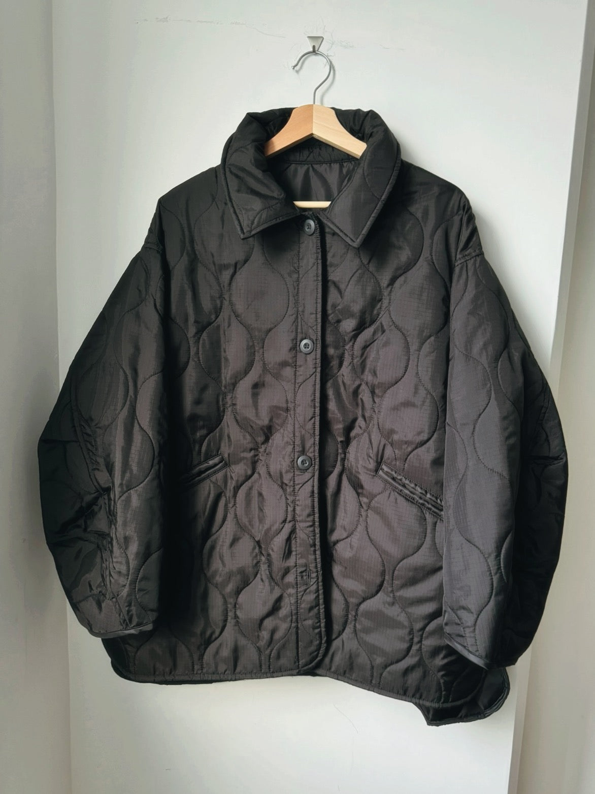 【Boys Ver.👦🏻】Padded worker jacket - Black