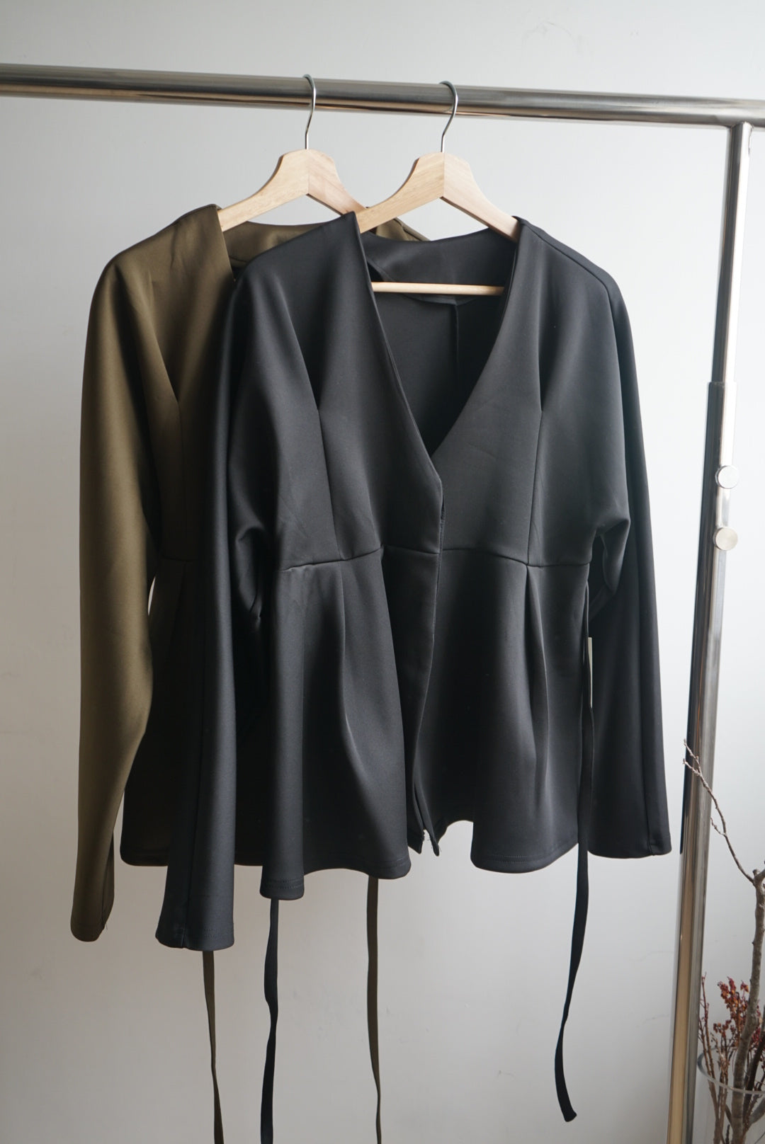 【店主自留！🪡】Collarless blazer/ black