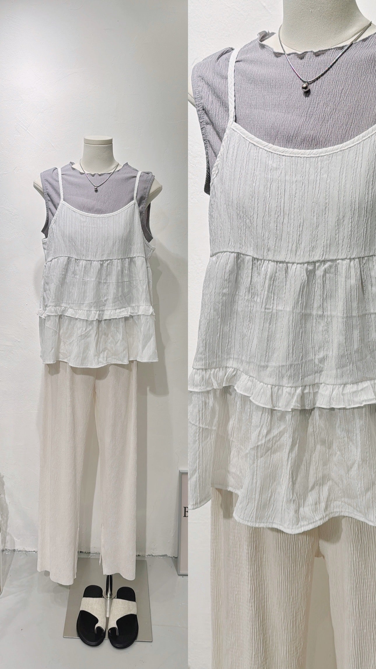 [ 內搭神物！] Ruffle Vest/ 4 colors