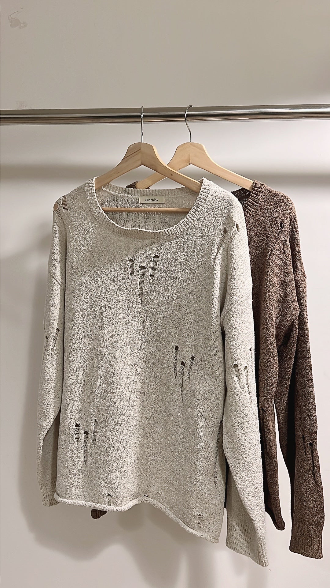 Grunge sweater / grey