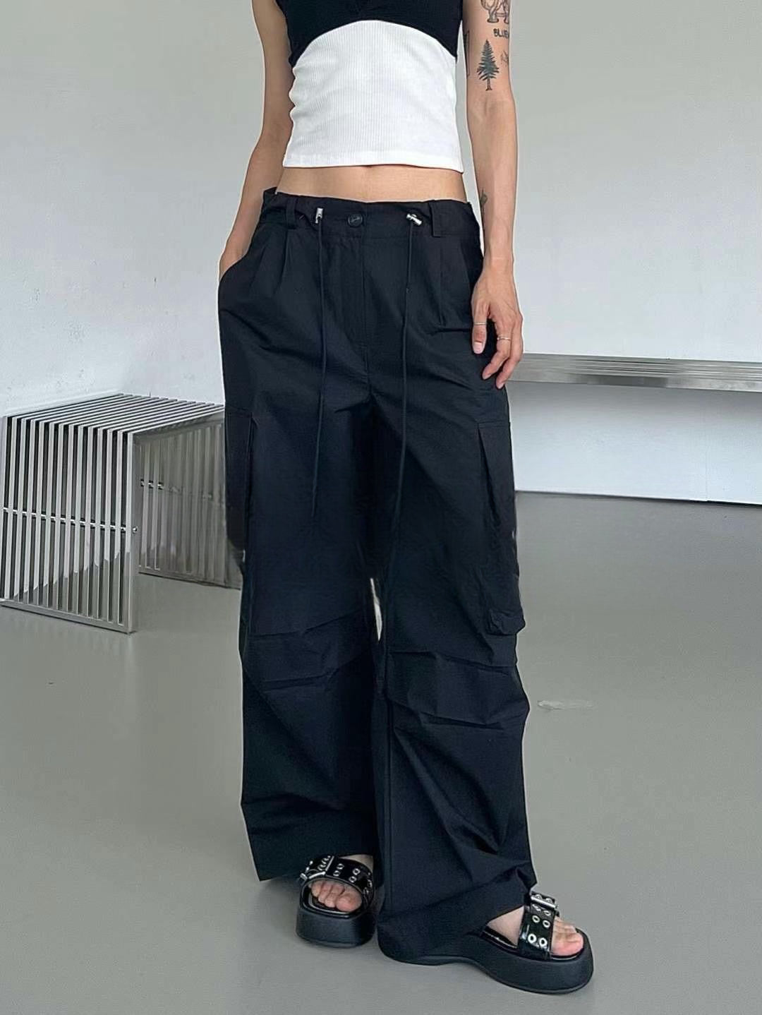 [小個子入！] Ripple pants/ black