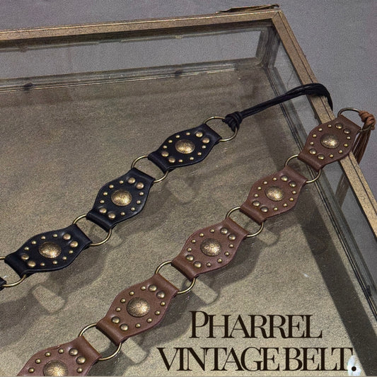 Pharrel vintage belt/ 2 colors