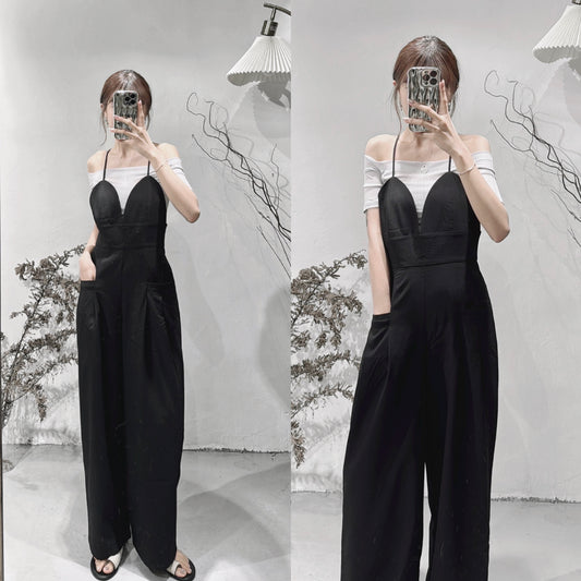 [ 完售即止！] Mooni jumpsuit/ black