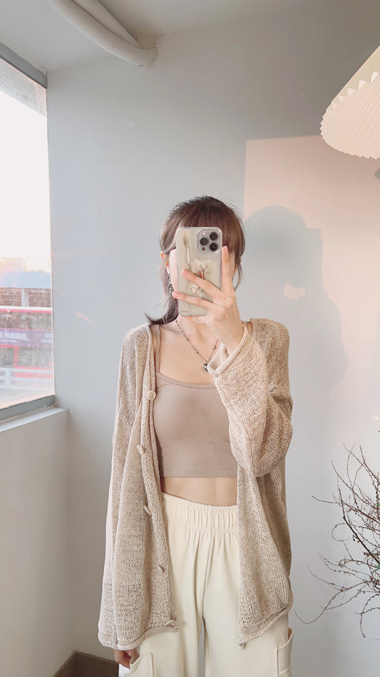 (must have!) nika knit outer/ light beige