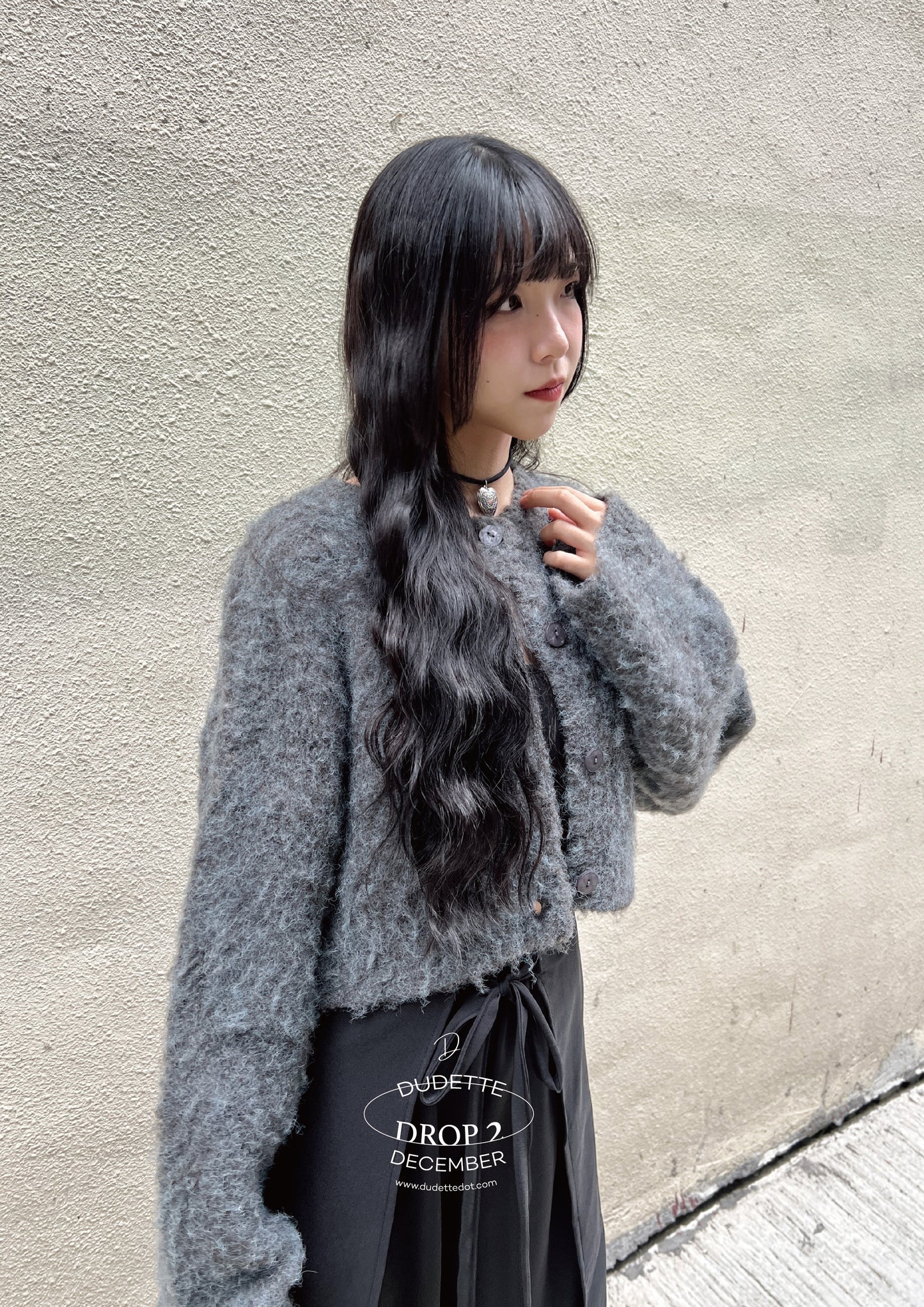 【包色の選！✨】Loose Fit Muffler/ Charcoal