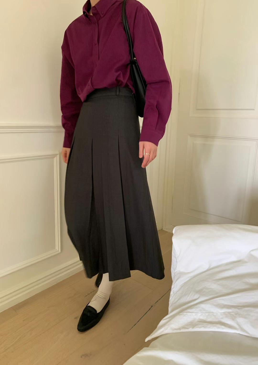 Anka Pleated Skirt