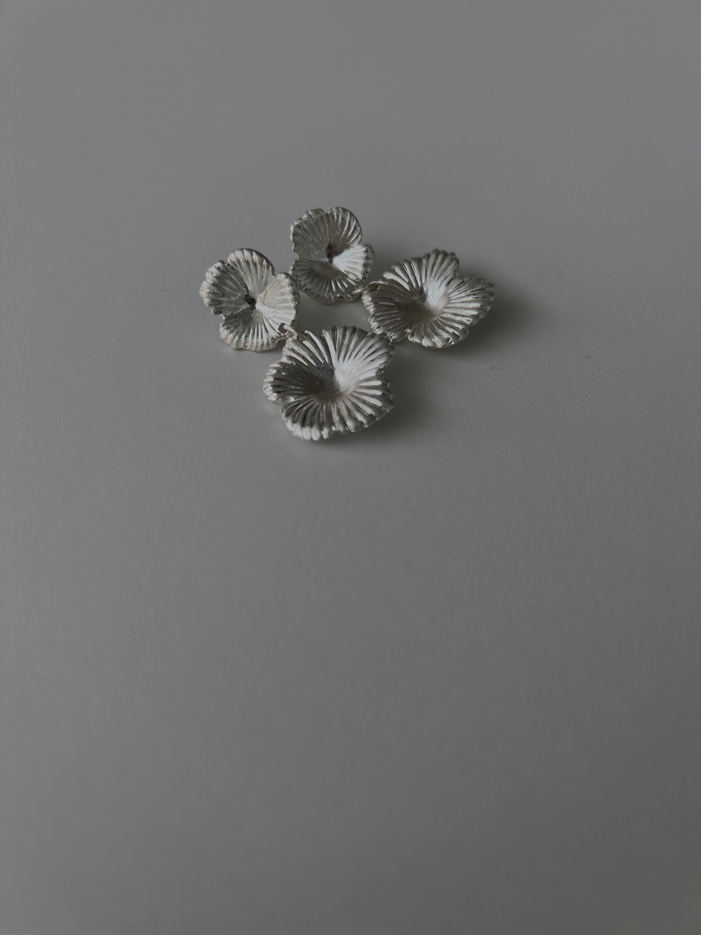 Double flower earrings